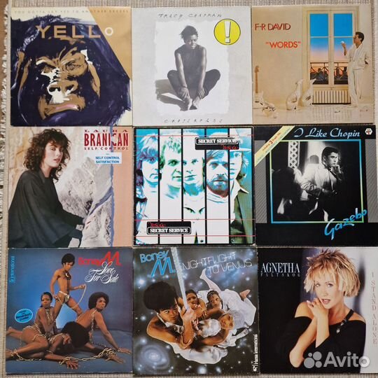 Виниловые пластинки yello#F-rdavid#boneym#