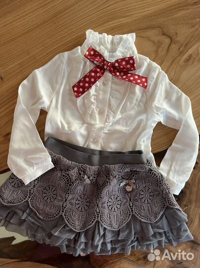 Monnalisa рубашка блуза р 2 года