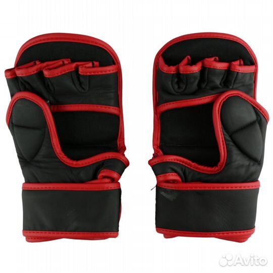 Перчатки для мма BoyBo Wings черно-красные (L)