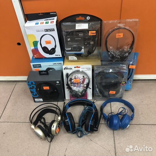Компьютерные наушники в ассортименте новые