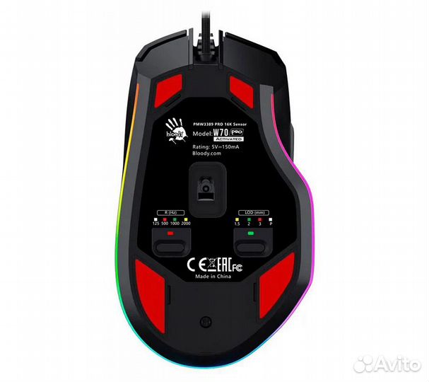 Мышь A4Tech Bloody W70 Pro, черный