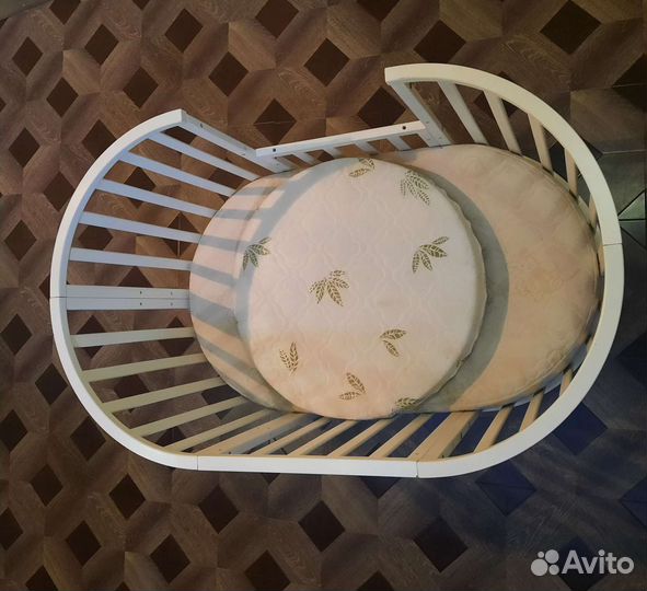 Детская кроватка круглая трансформер