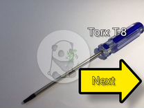 Отвертка torx t8, t6, качественная, PS345,xbox/S/X