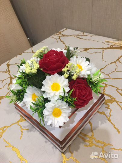 Букет тюльпанов из мыла