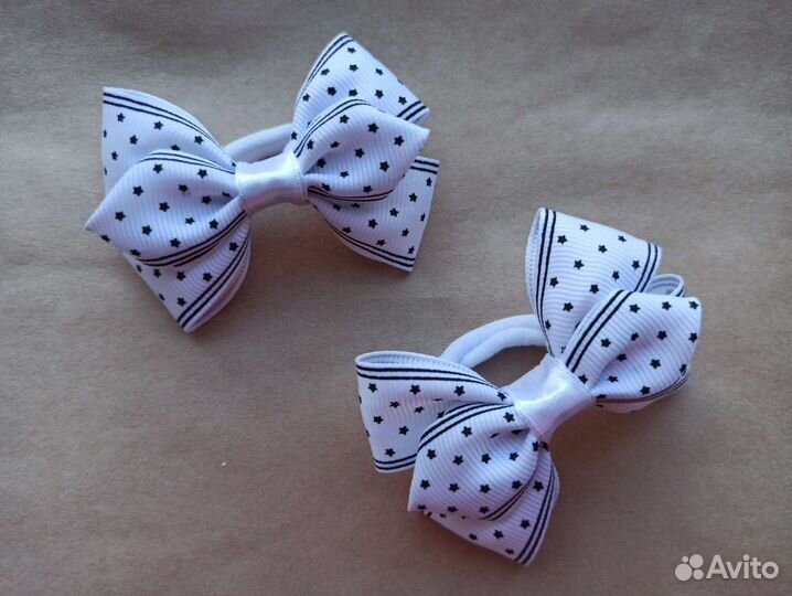 Бантики. Резинки для волос ручной работы
