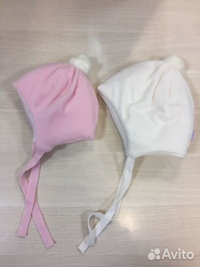 Шапочка флисовая для новорожденного