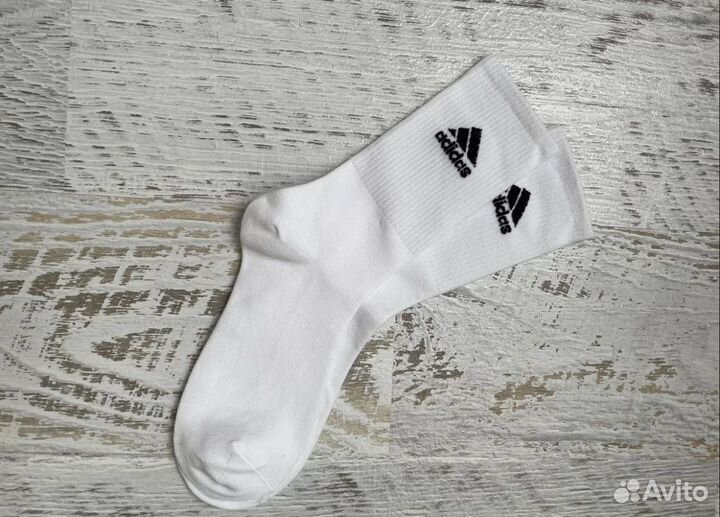 Носки мужские Adidas длинные белые