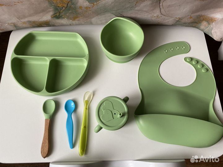 Силиконовая посуда для малышей