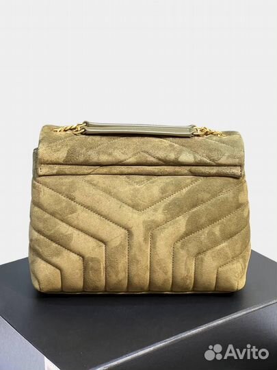Сумка saint laurent lou lou small замшевая