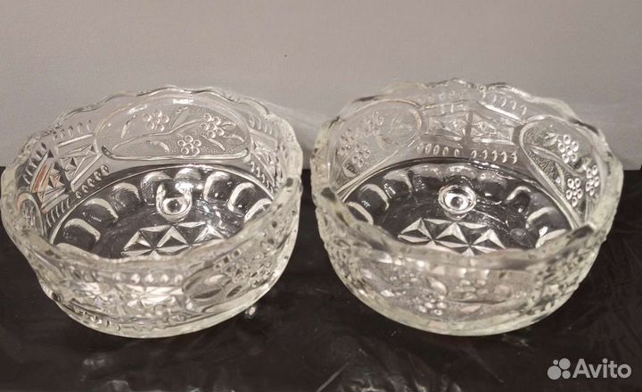 Конфетница хрусталь СССР