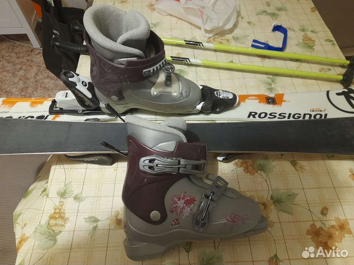 Комплект детские лыжи,ботинки, палки