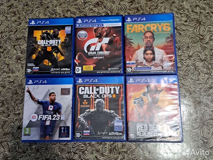 Диски на Playstation 4