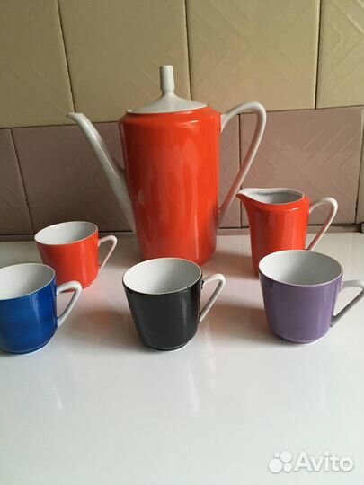 Кофейный сервиз GDR Kahla 60гг