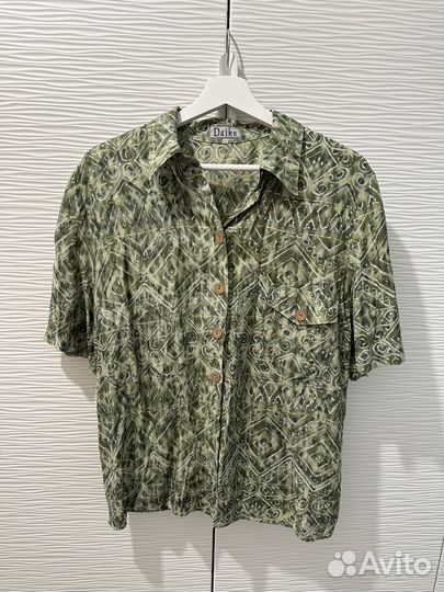 Рубашка зеленая