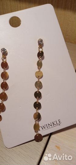 Серьги golden coins