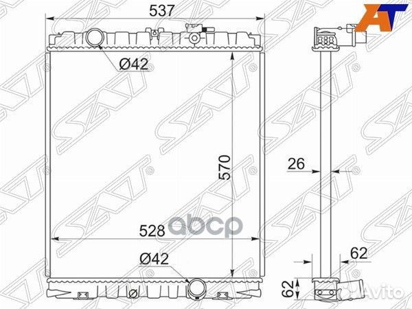 Радиатор Hyundai County 98-08 / HD72 99-18 / HD78