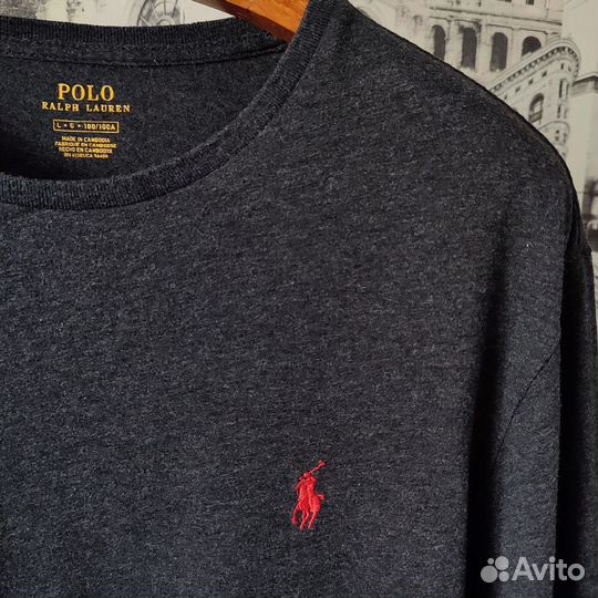 Лонгслив polo Ralph Lauren Grey cambodia оригинал