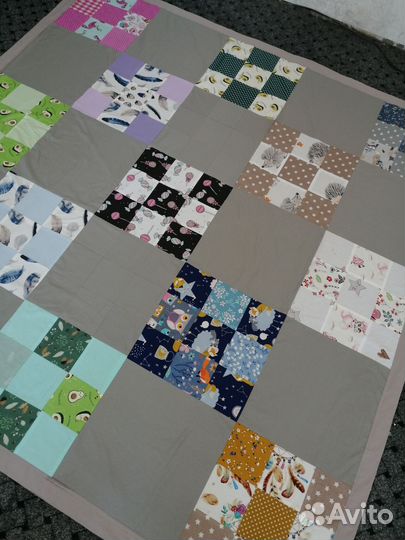 Лоскутное покрывало ручной работы