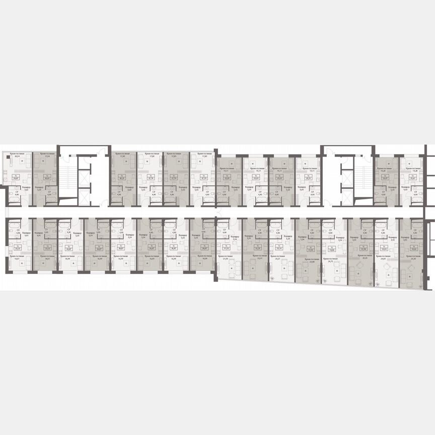 Апартаменты-студия, 35,4 м², 6/20 эт.