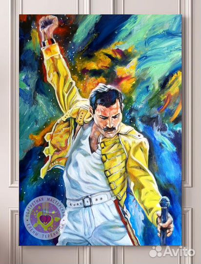 Портрет картина маслом на холсте по фото на заказ