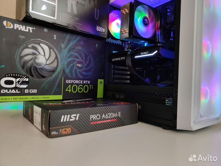 Новый пк: RTX 4060ti OC / Ryzen 7500f