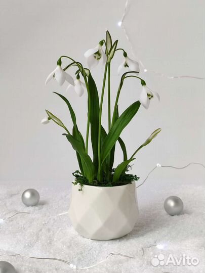 Подснежники ручной работы