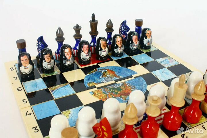 Шахматы очень редкие.Президенты США и России