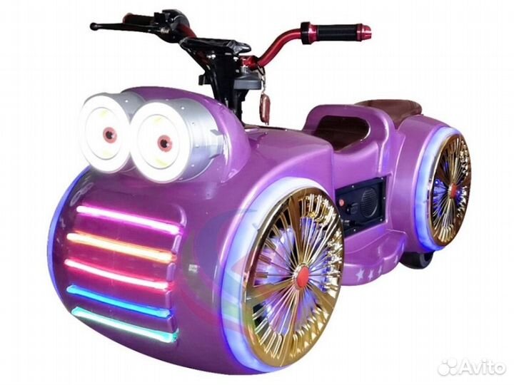 Детские светящиеся электромобили, аттракционы