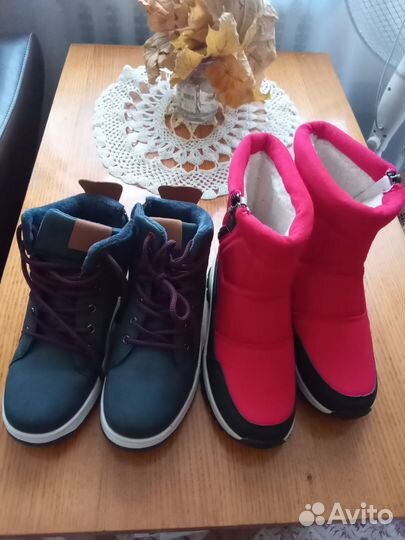 Зимние сапоги и полуботинки