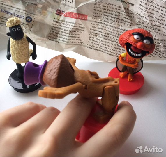 Игрушки-топперы на стаканы из кинотеатров