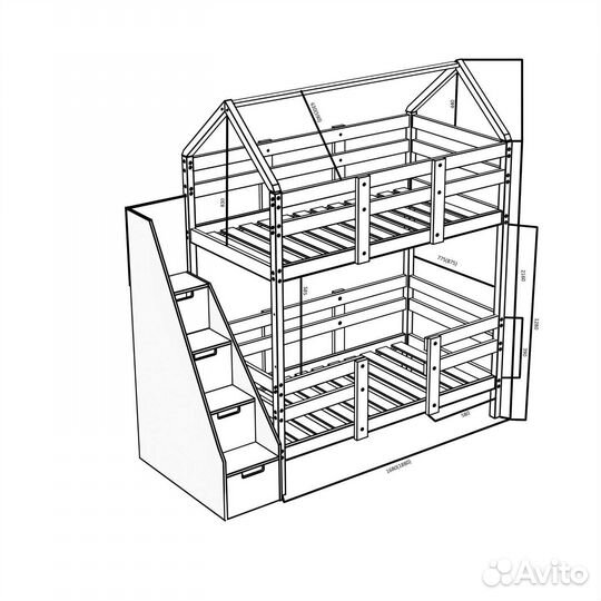 Двухъярусная кровать в Волгограде на Схи