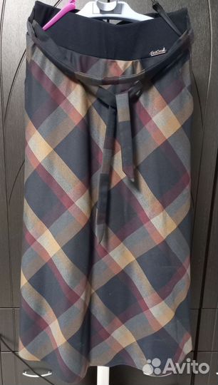Юбка женская в клетку длинная