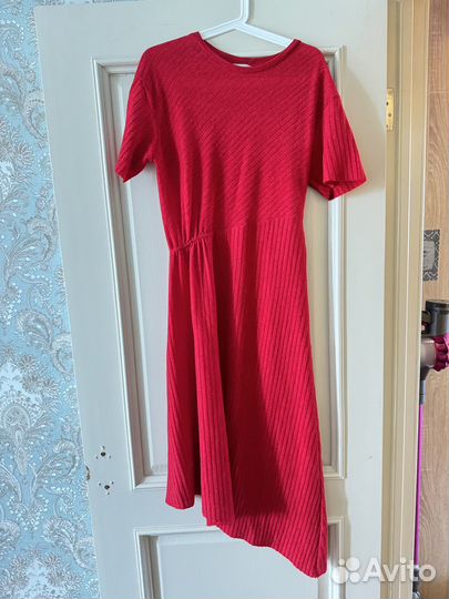 Zara платье летнее красное M
