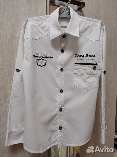 Рубашка на мальчика 128 размер