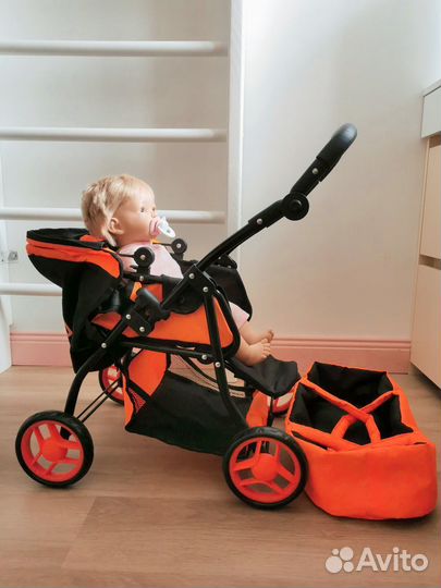 Коляска для кукол 3 в 1