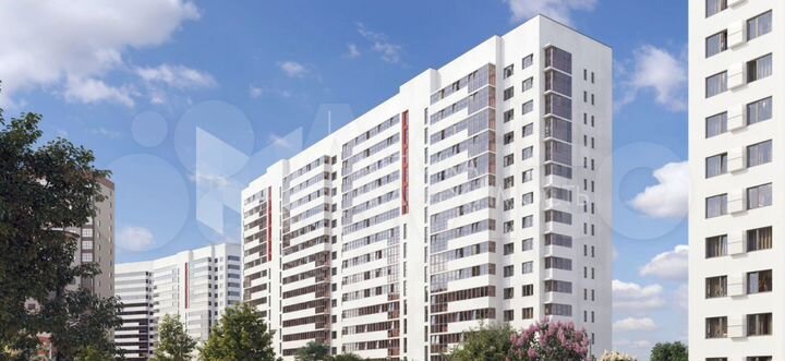 1-к. квартира, 37,1 м², 10/17 эт.