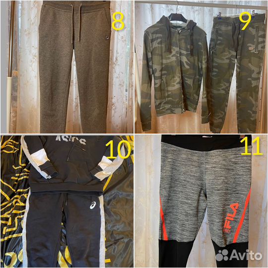 Спортивные вещи under armour, nike, asics