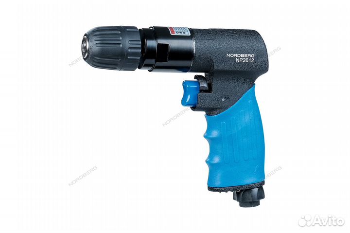 Пневмодрель до 10мм, реверсивная nordberg NP2612