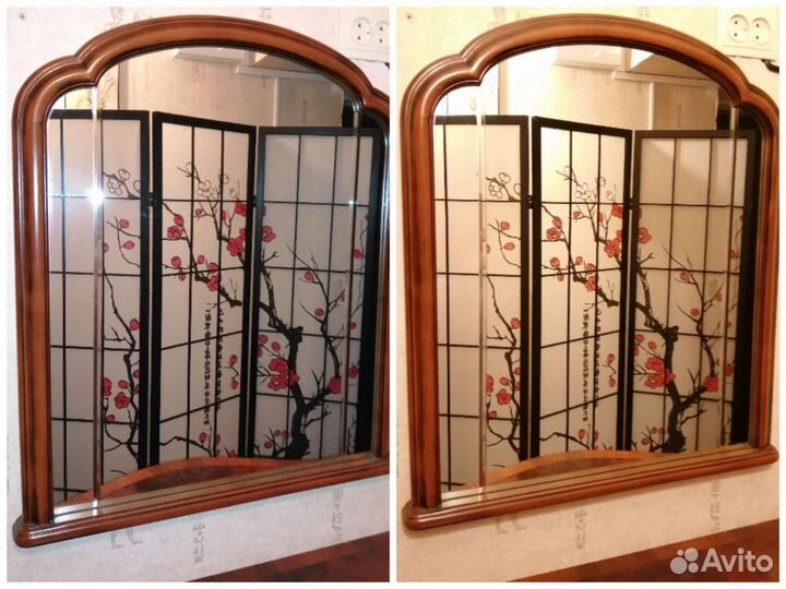 Зеркало Италия в деревянной раме