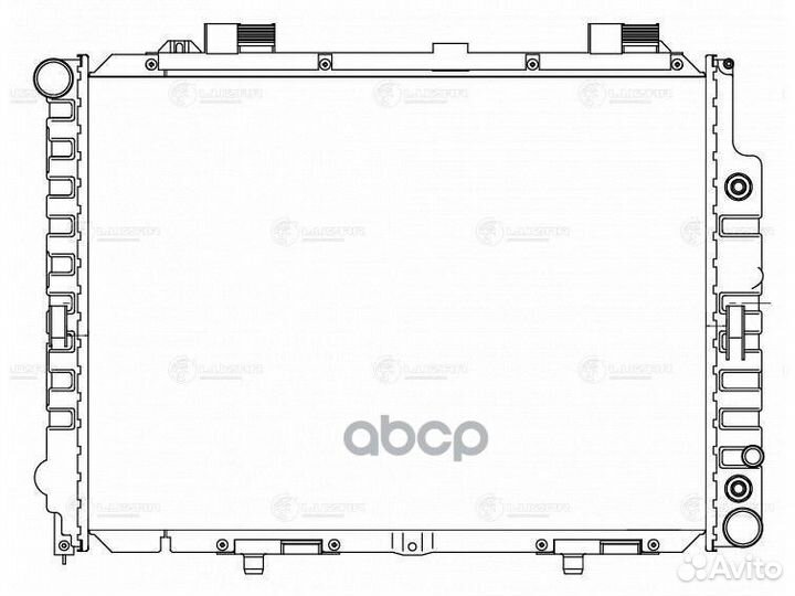 Радиатор MB W210 95- охлаждения lrc15109 luzar