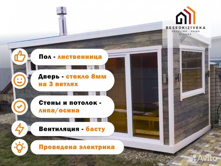 Баня каркасная