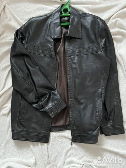Кожаная куртка мужская 62 размер