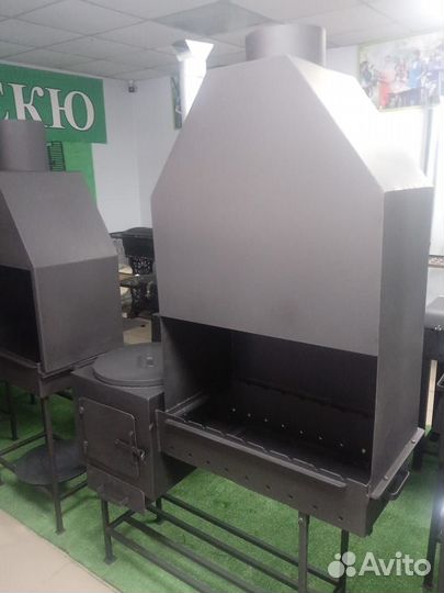 Мангал-казан с вытяжкой