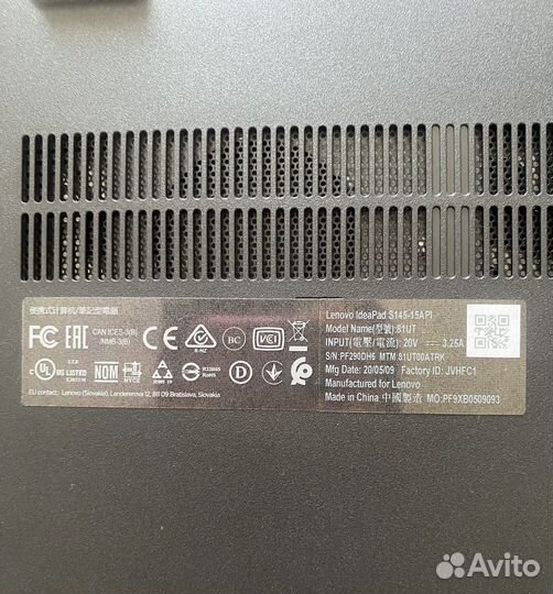 Ноутбук lenovo S145-15API