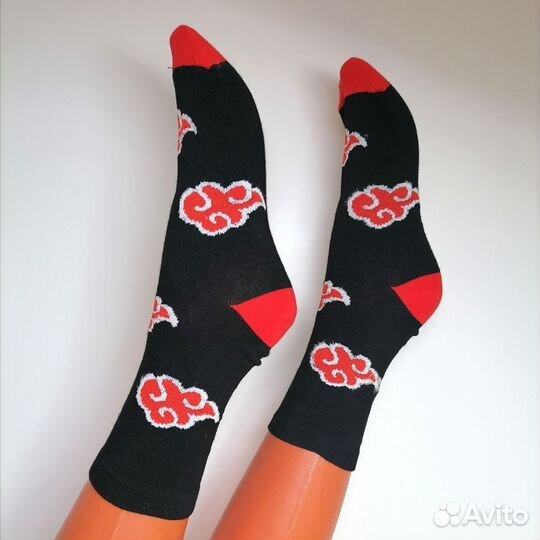 Аниме носки (Наруто, Акацуки), размер 23-29