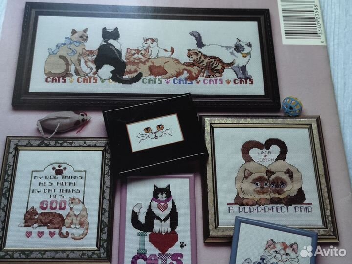 Буклеты по вышивке крестом с кошками