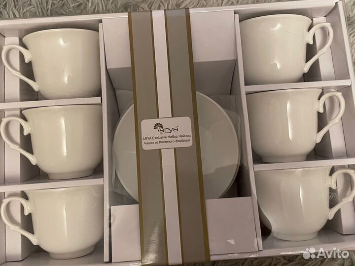 Белый Чайный набор фарфор