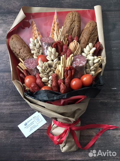 Съедобные букеты, мужские букеты