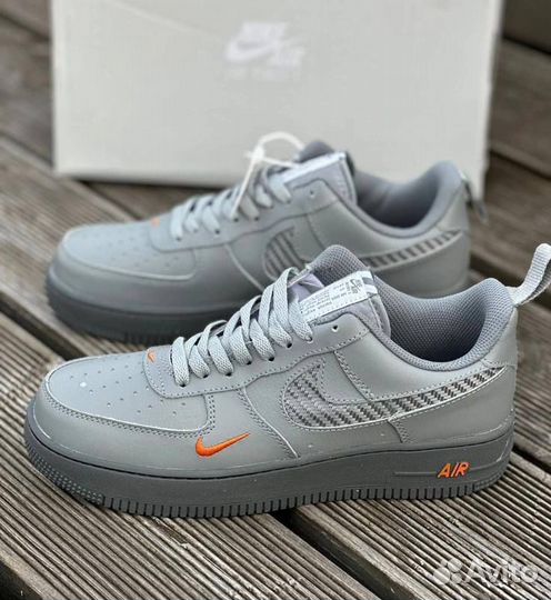 Nike air force 1 серые 2 разм. 41