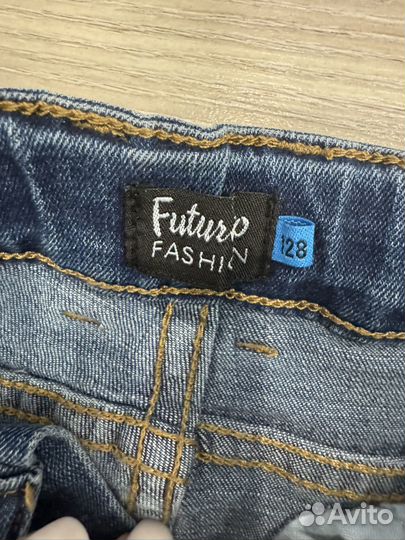 Джинсы синие размер 128